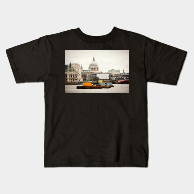 London's St. Paul's Cathedral Kids T-Shirt by AlexaZari